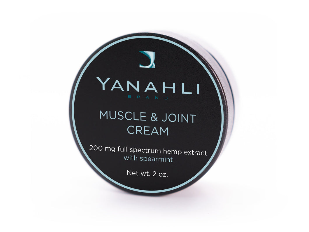Yanahli Muscle & Joint Cream with Spearmint & 200 mg Full Spectrum Hemp Extract
