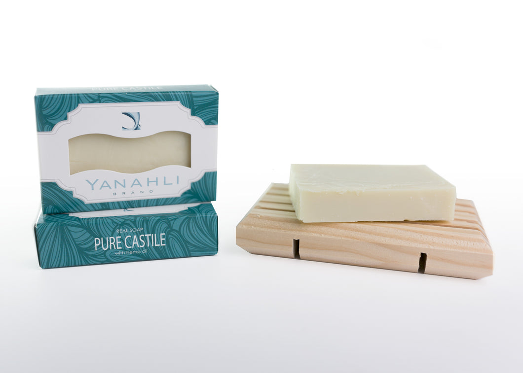 Castile with Organic Hemp Seed Oil (Small Bar) | Yanahli Essential Oil Soap
